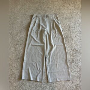 Elegant Cream Wide-Leg Trousers